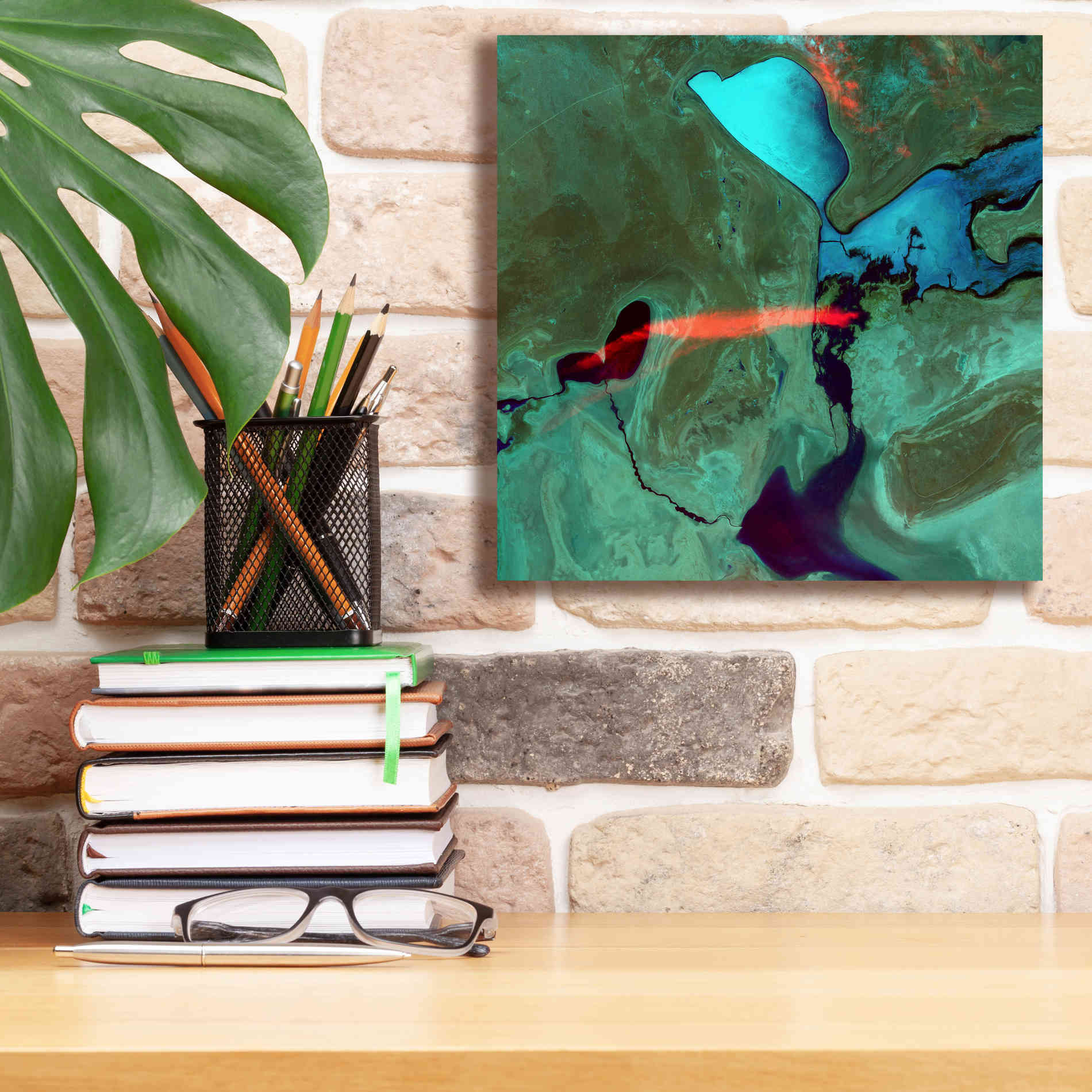 'Earth as Art: Bleeding Heart,' Canvas Wall Art,12 x 12