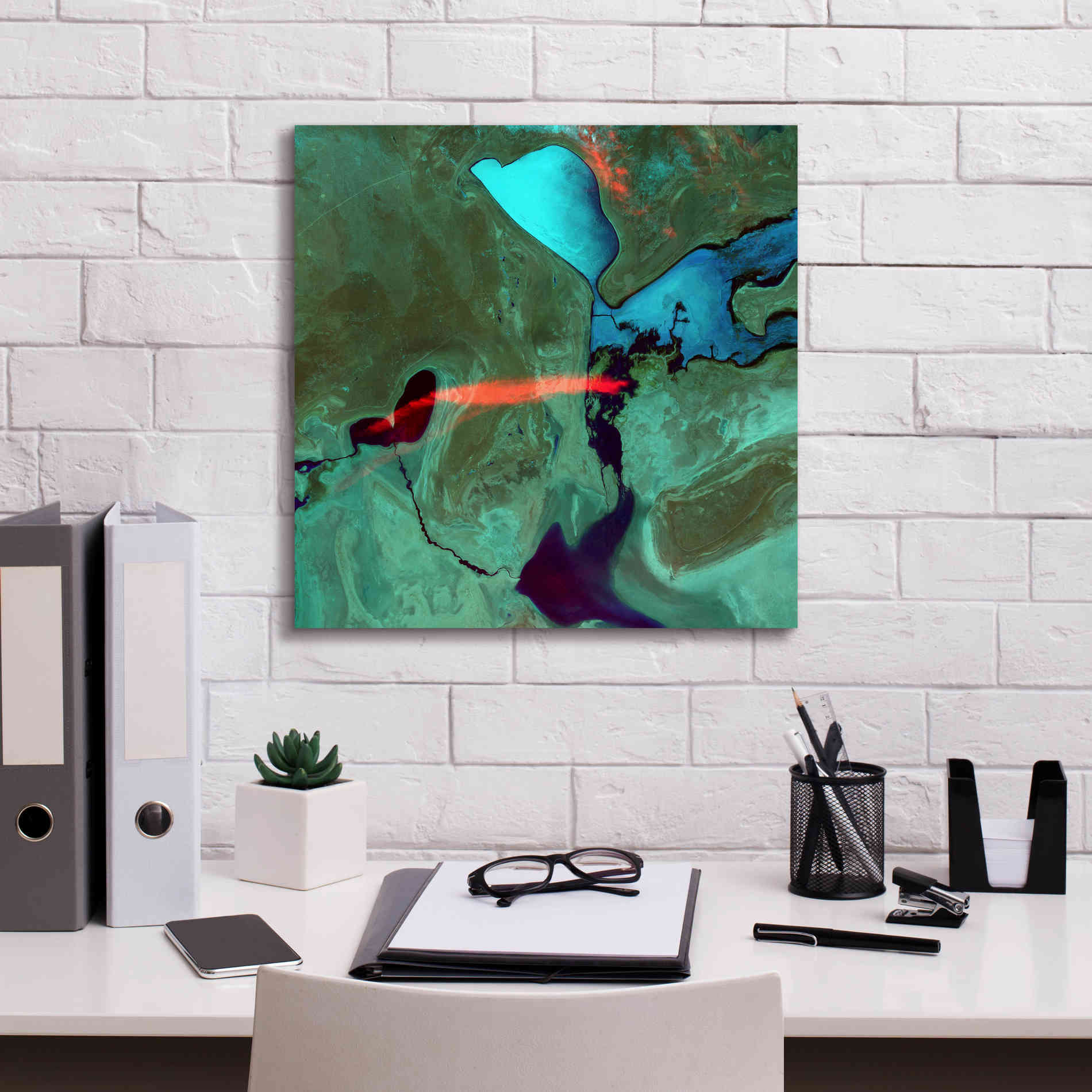 'Earth as Art: Bleeding Heart,' Canvas Wall Art,18 x 18