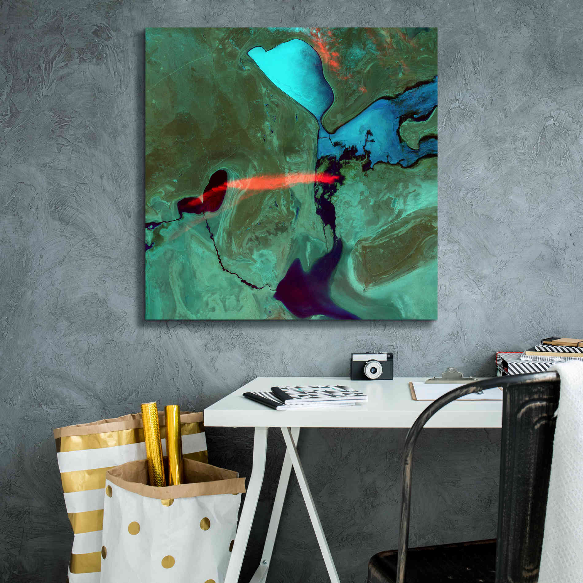 'Earth as Art: Bleeding Heart,' Canvas Wall Art,26 x 26