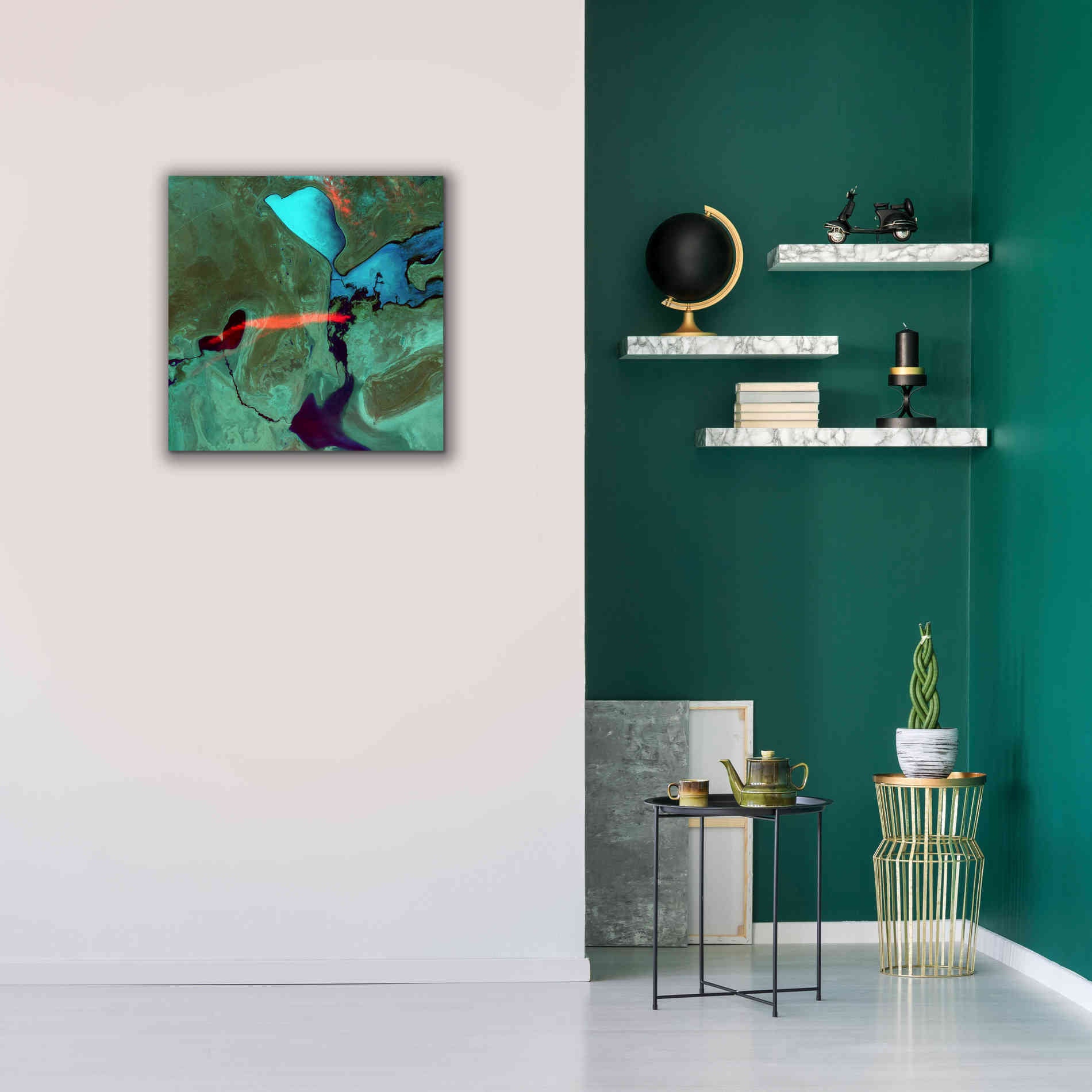 'Earth as Art: Bleeding Heart,' Canvas Wall Art,26 x 26