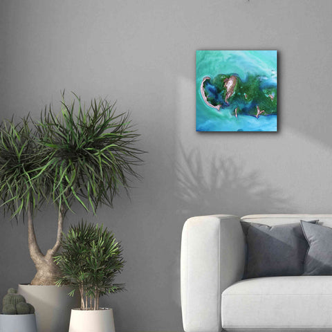 Image of 'Earth as Art: Caspian Scour,' Canvas Wall Art,18 x 18