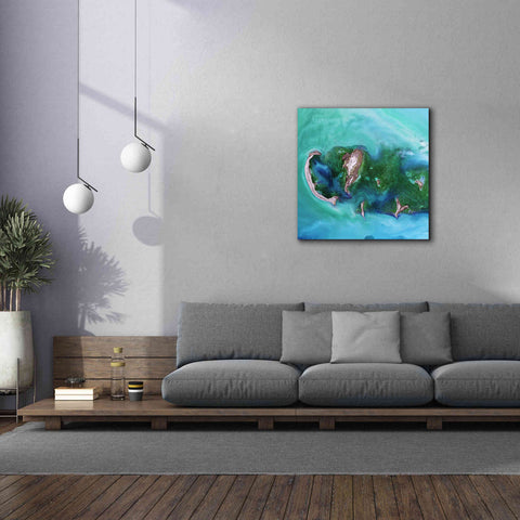 Image of 'Earth as Art: Caspian Scour,' Canvas Wall Art,37 x 37