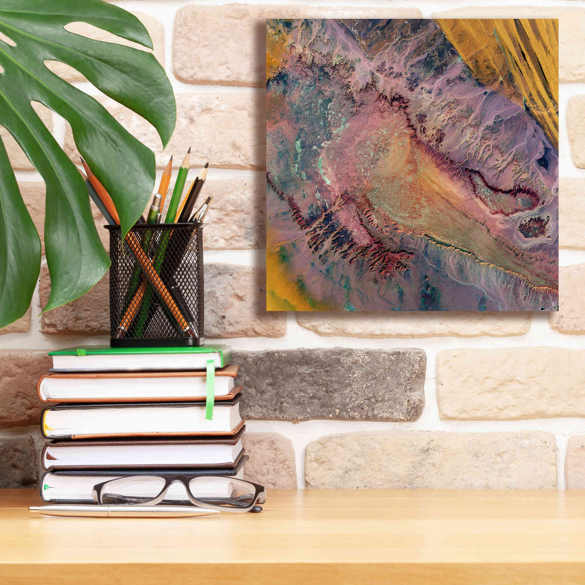 'Earth as Art: Expressions in the Desert,' Canvas Wall Art,12 x 12