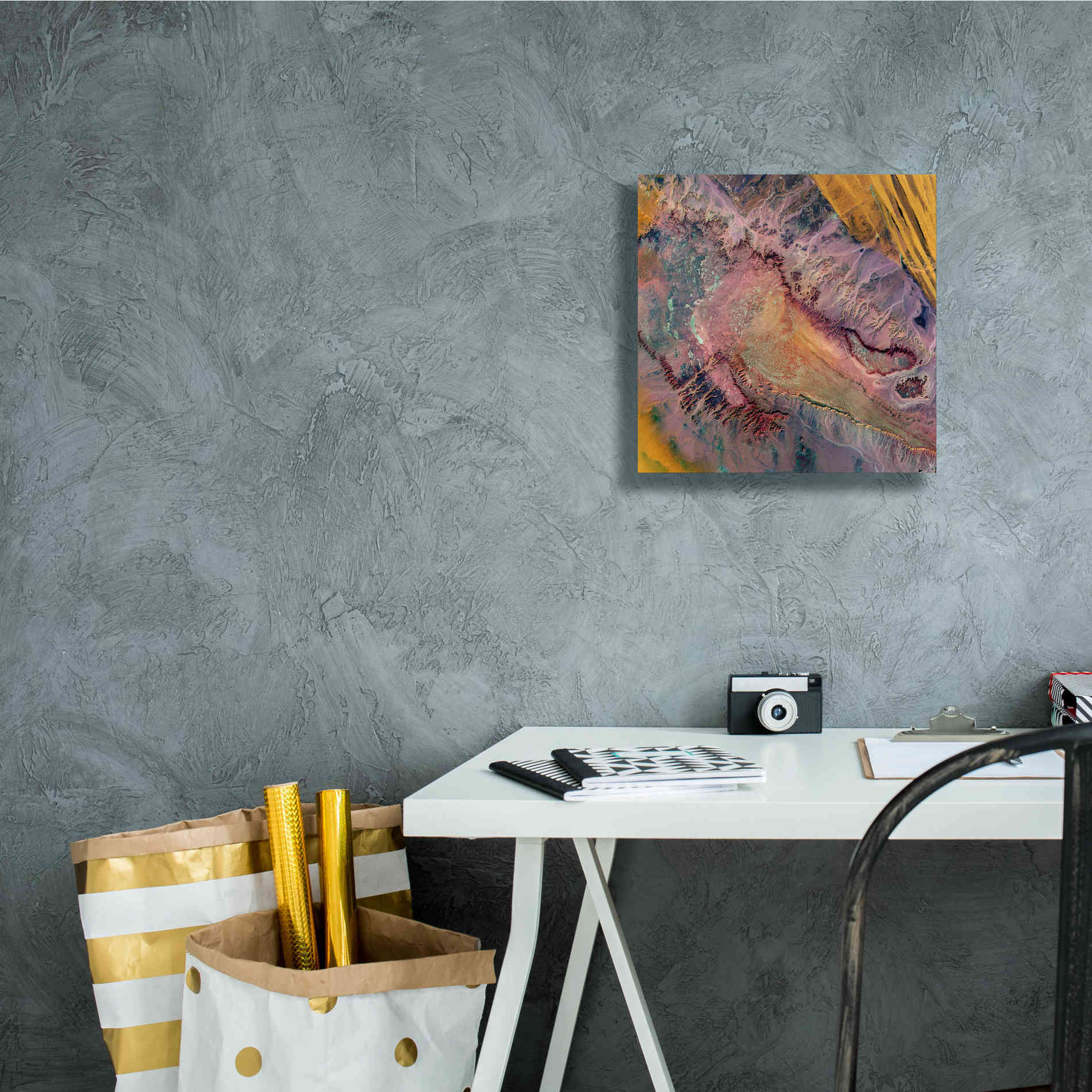 'Earth as Art: Expressions in the Desert,' Canvas Wall Art,12 x 12