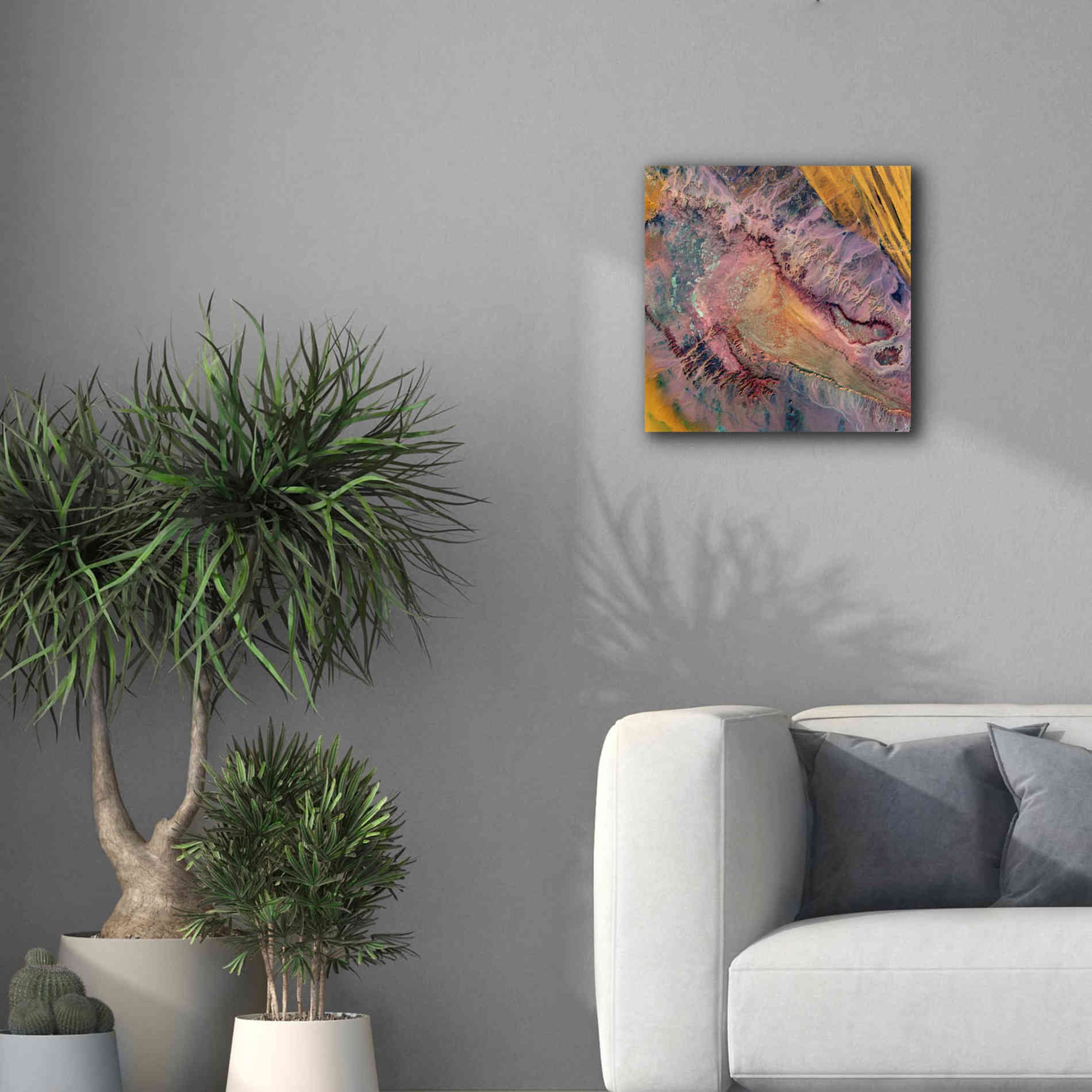 'Earth as Art: Expressions in the Desert,' Canvas Wall Art,18 x 18