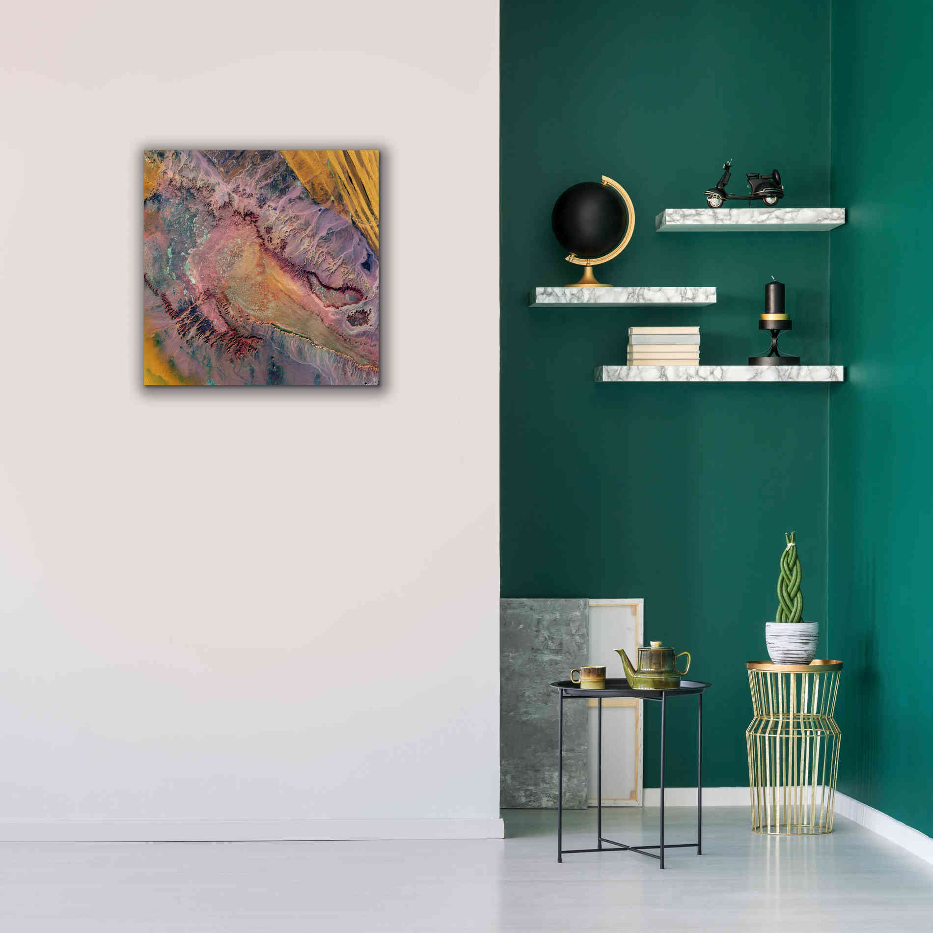 'Earth as Art: Expressions in the Desert,' Canvas Wall Art,26 x 26