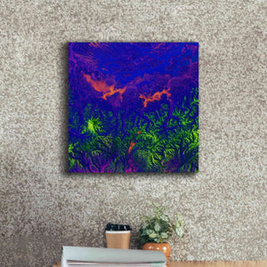 'Earth as Art: Fanciful Fluorescence,' Canvas Wall Art,18 x 18