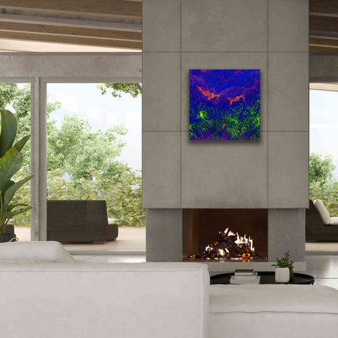 Image of 'Earth as Art: Fanciful Fluorescence,' Canvas Wall Art,26 x 26