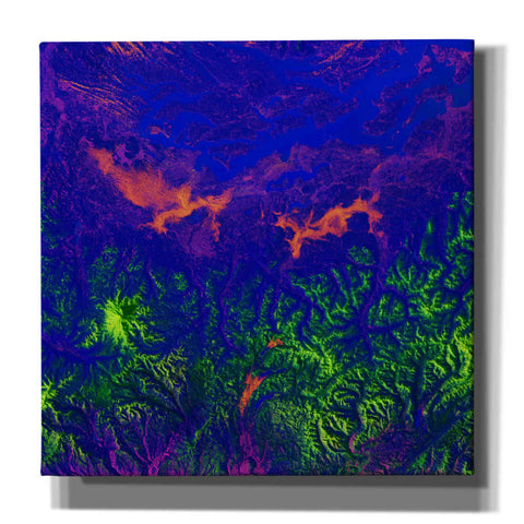 Image of 'Earth as Art: Fanciful Fluorescence,' Canvas Wall Art,12x12x1.1x0,18x18x1.1x0,26x26x1.74x0,37x37x1.74x0