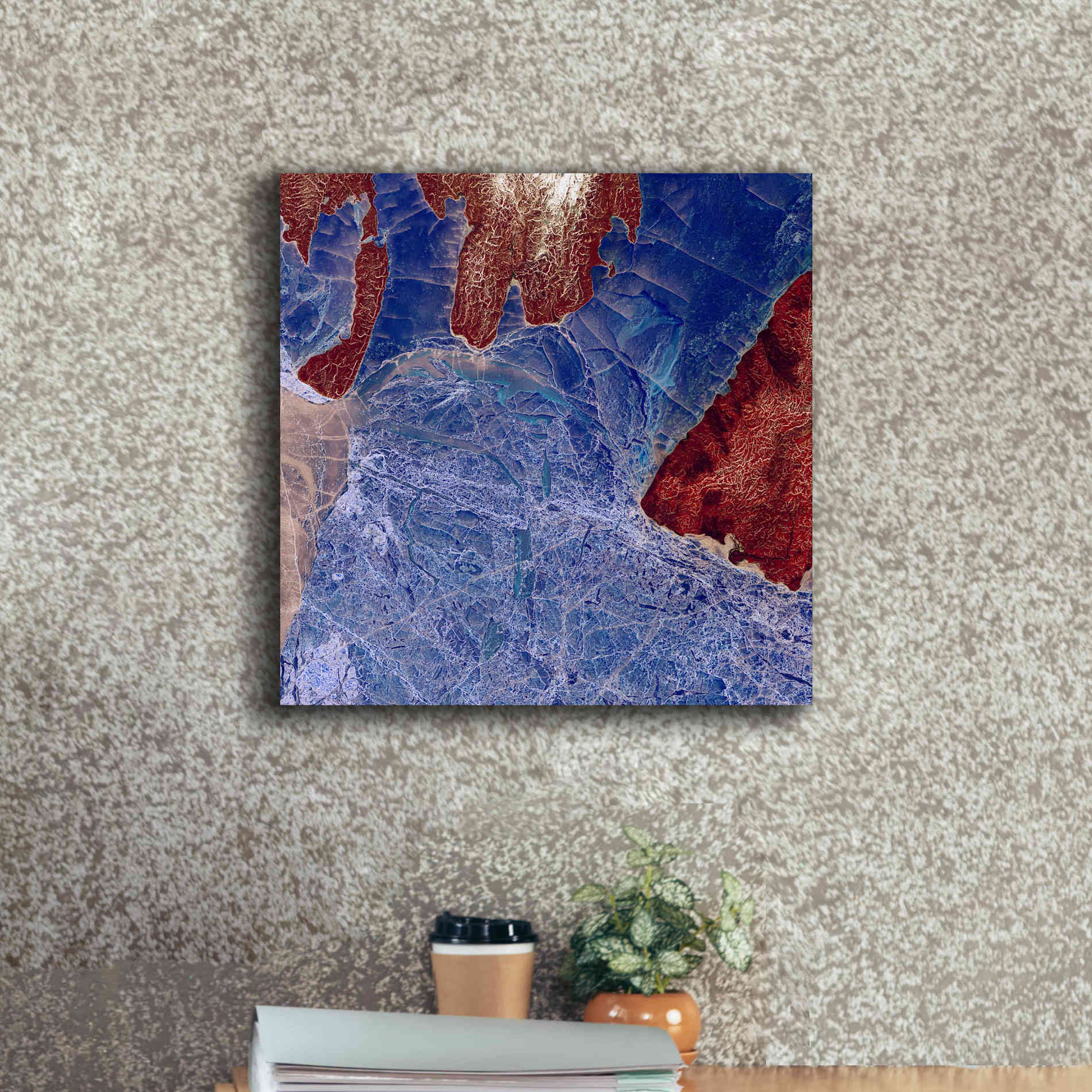 'Earth as Art: Fractured,' Canvas Wall Art,18 x 18