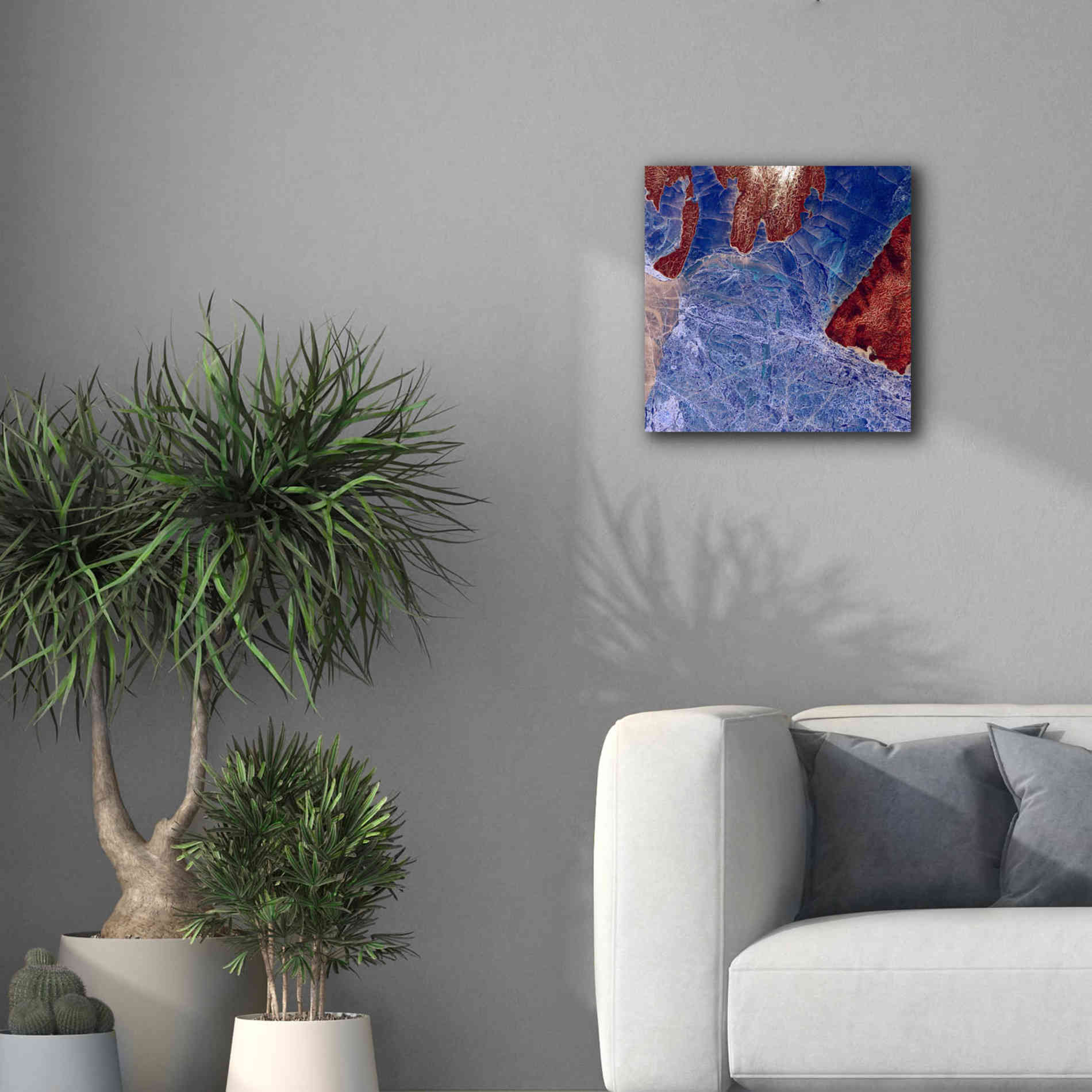 'Earth as Art: Fractured,' Canvas Wall Art,18 x 18