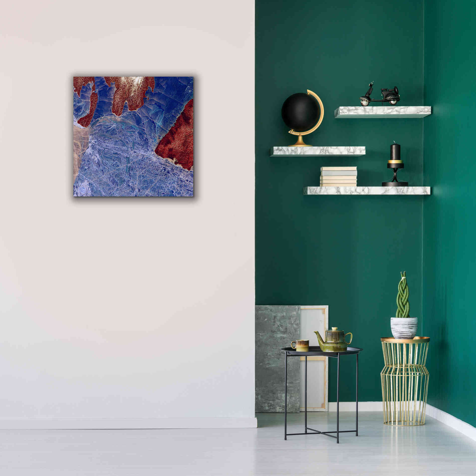 'Earth as Art: Fractured,' Canvas Wall Art,26 x 26