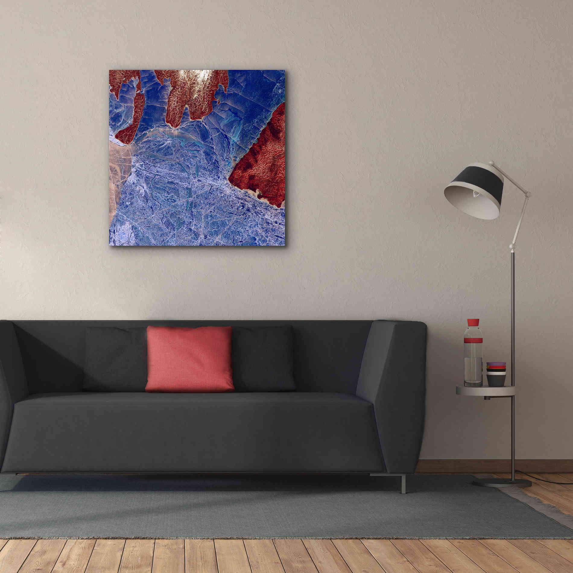 'Earth as Art: Fractured,' Canvas Wall Art,37 x 37