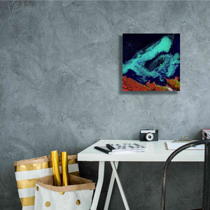 'Earth as Art: Icy Vortex,' Canvas Wall Art,12 x 12