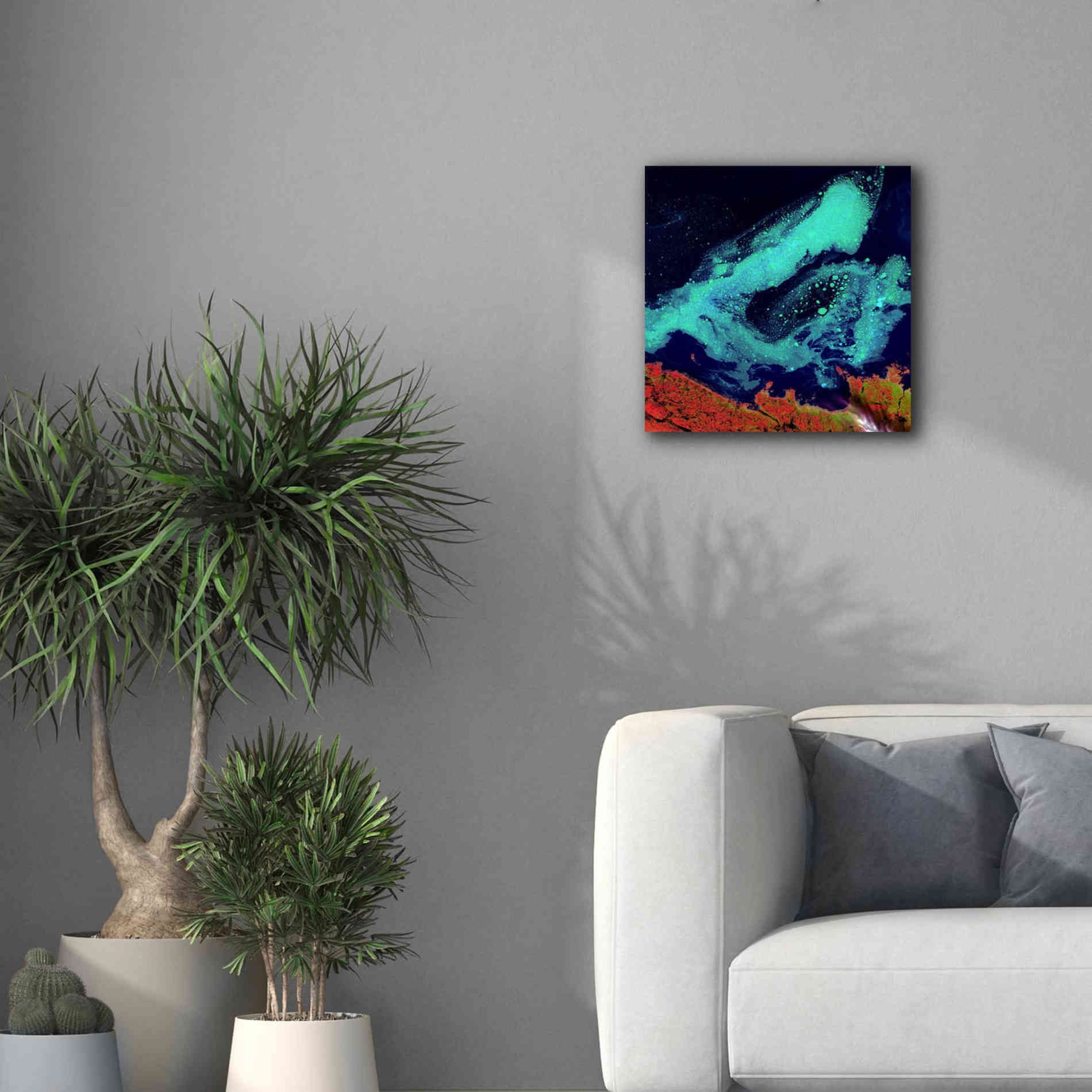 'Earth as Art: Icy Vortex,' Canvas Wall Art,18 x 18