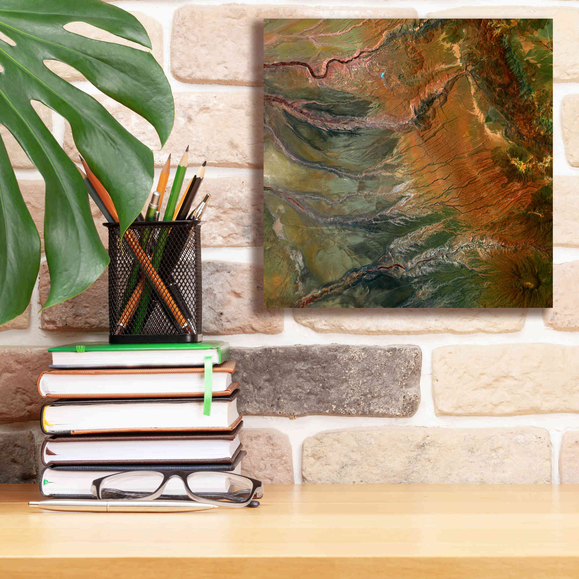 'Earth as Art: Moody Carvings,' Canvas Wall Art,12 x 12