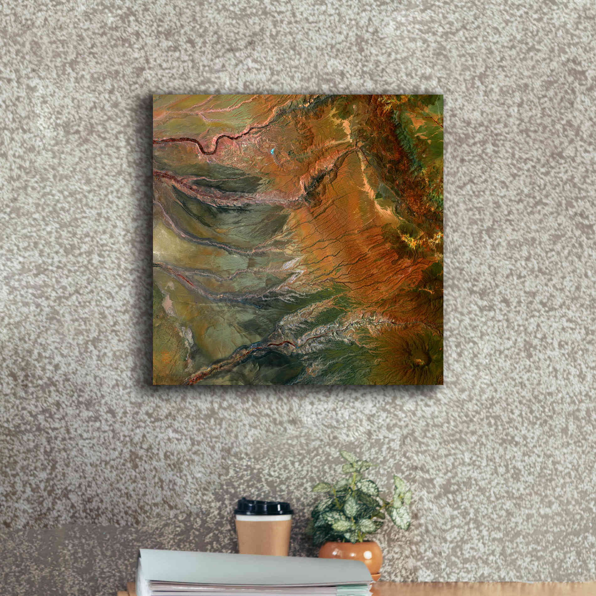 'Earth as Art: Moody Carvings,' Canvas Wall Art,18 x 18
