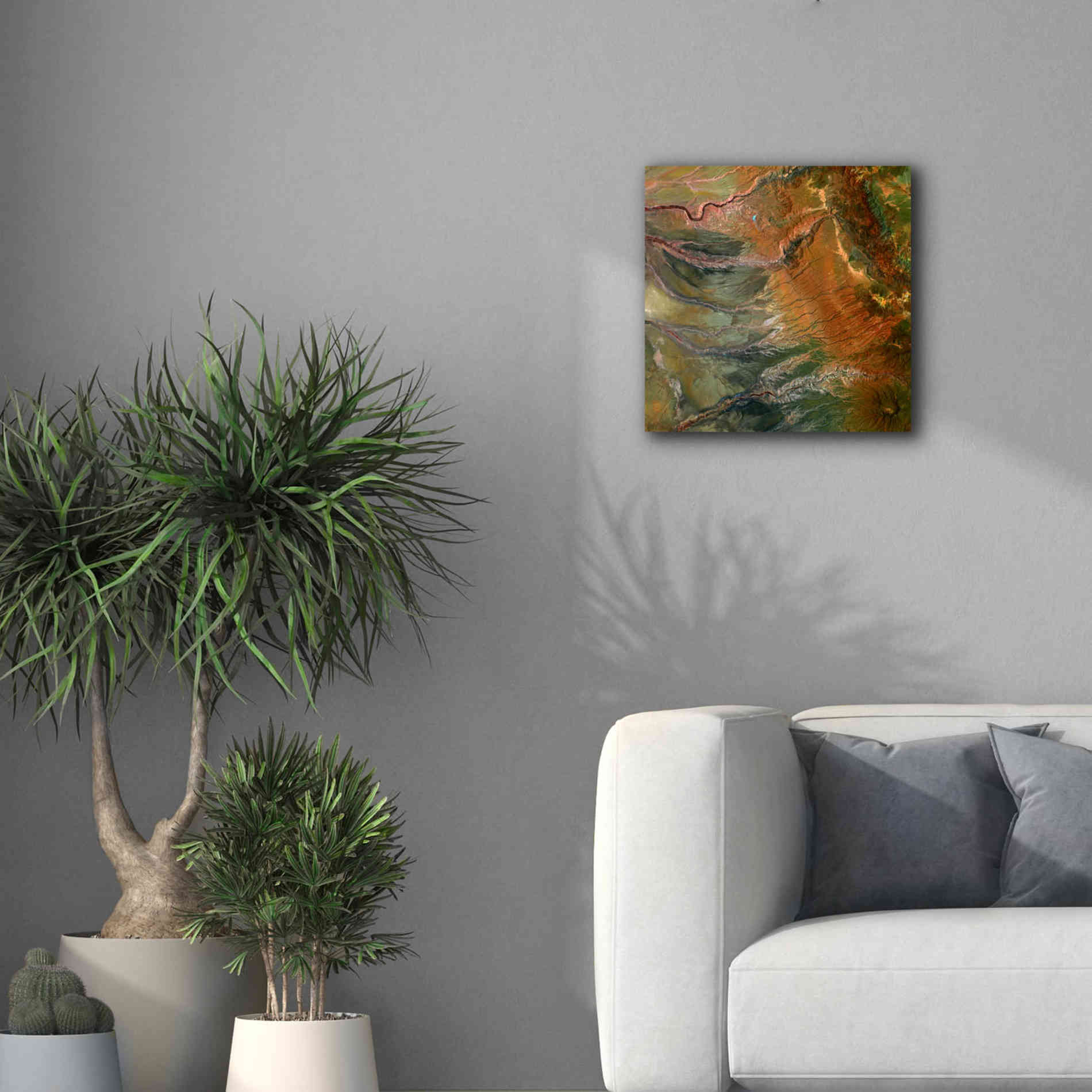'Earth as Art: Moody Carvings,' Canvas Wall Art,18 x 18