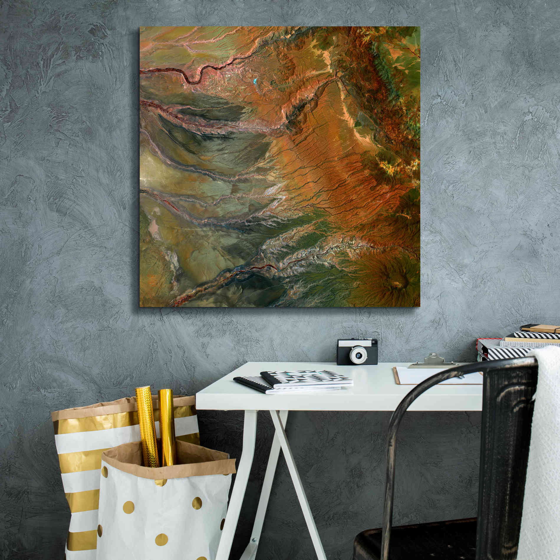 'Earth as Art: Moody Carvings,' Canvas Wall Art,26 x 26