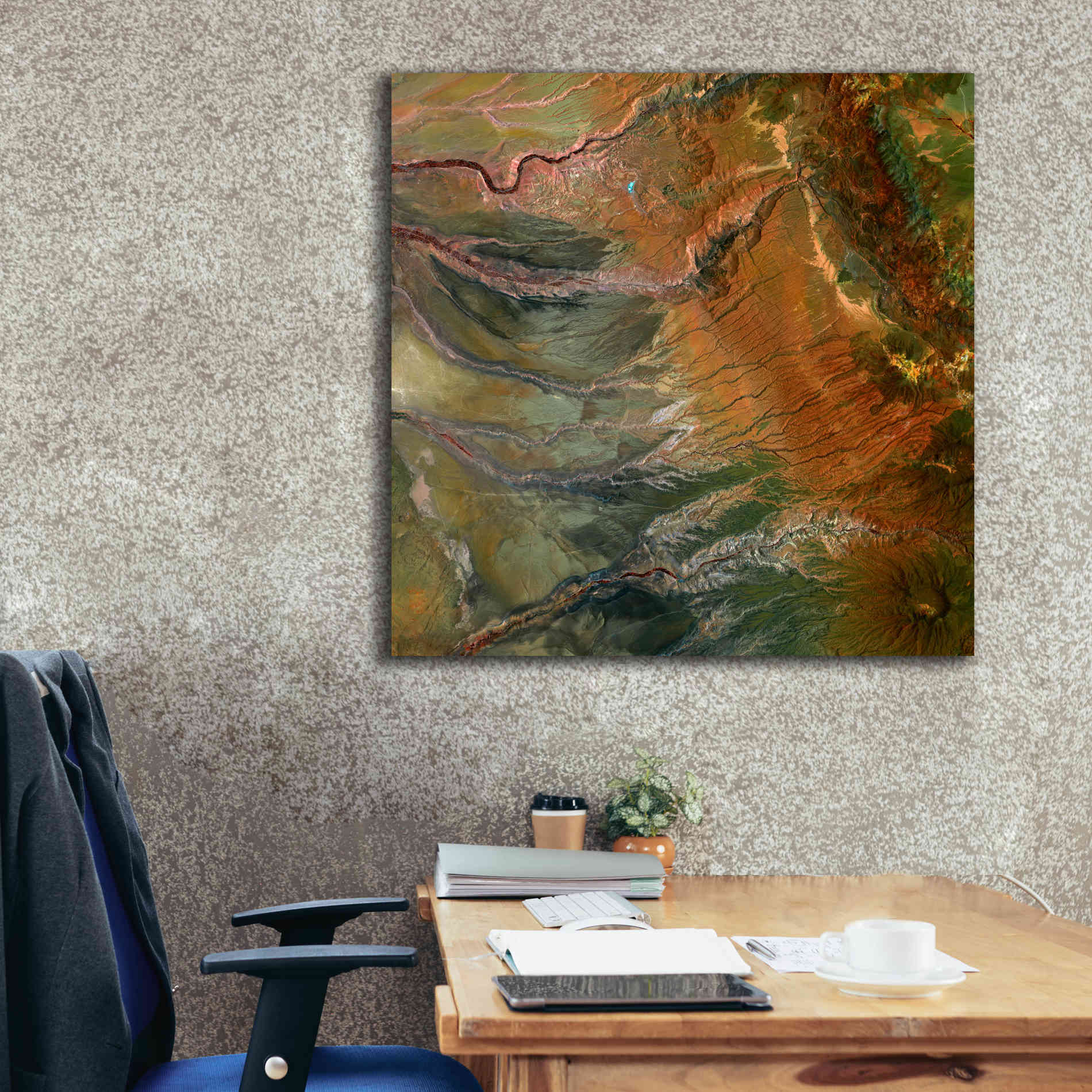 'Earth as Art: Moody Carvings,' Canvas Wall Art,37 x 37