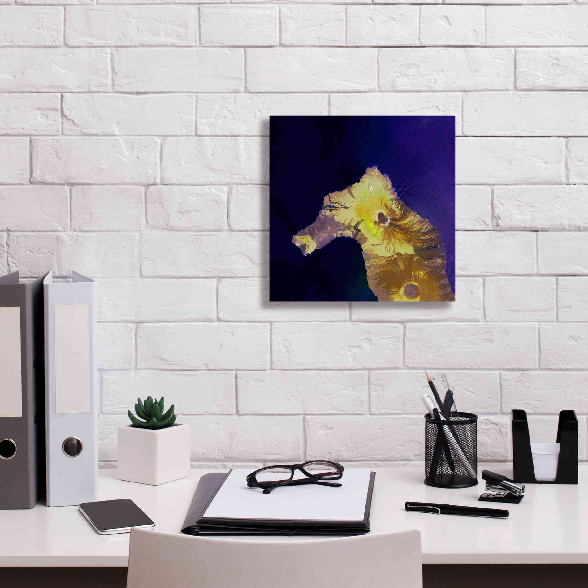 'Earth as Art: Painted Horse,' Canvas Wall Art,12 x 12