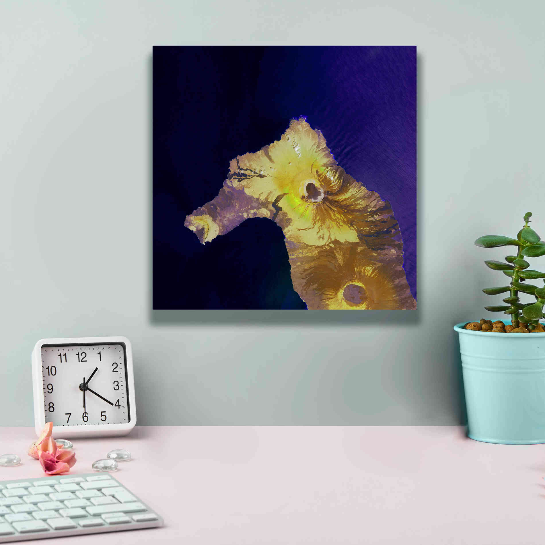 'Earth as Art: Painted Horse,' Canvas Wall Art,12 x 12