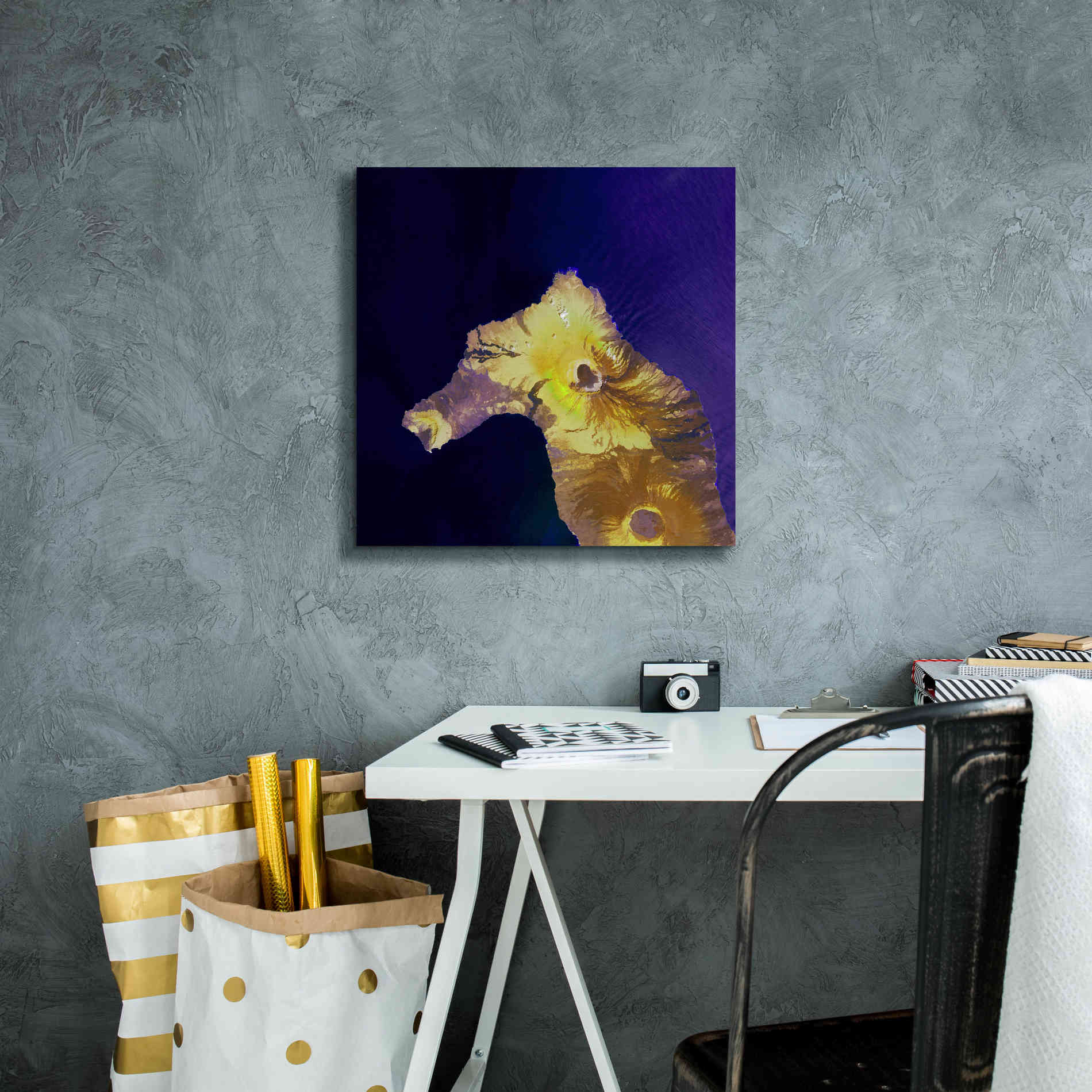 'Earth as Art: Painted Horse,' Canvas Wall Art,18 x 18