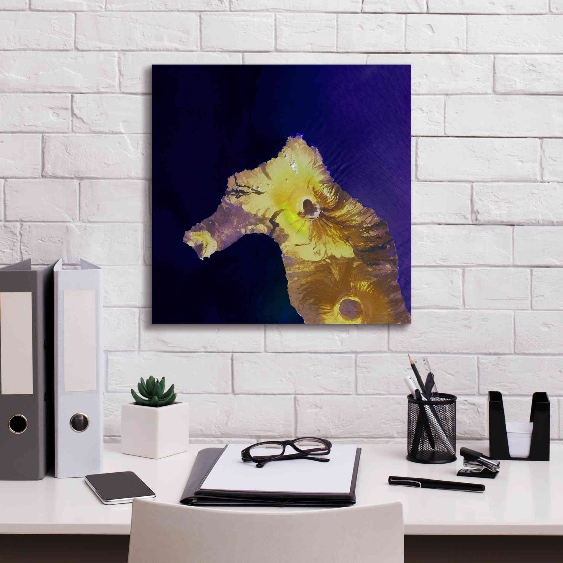 'Earth as Art: Painted Horse,' Canvas Wall Art,18 x 18