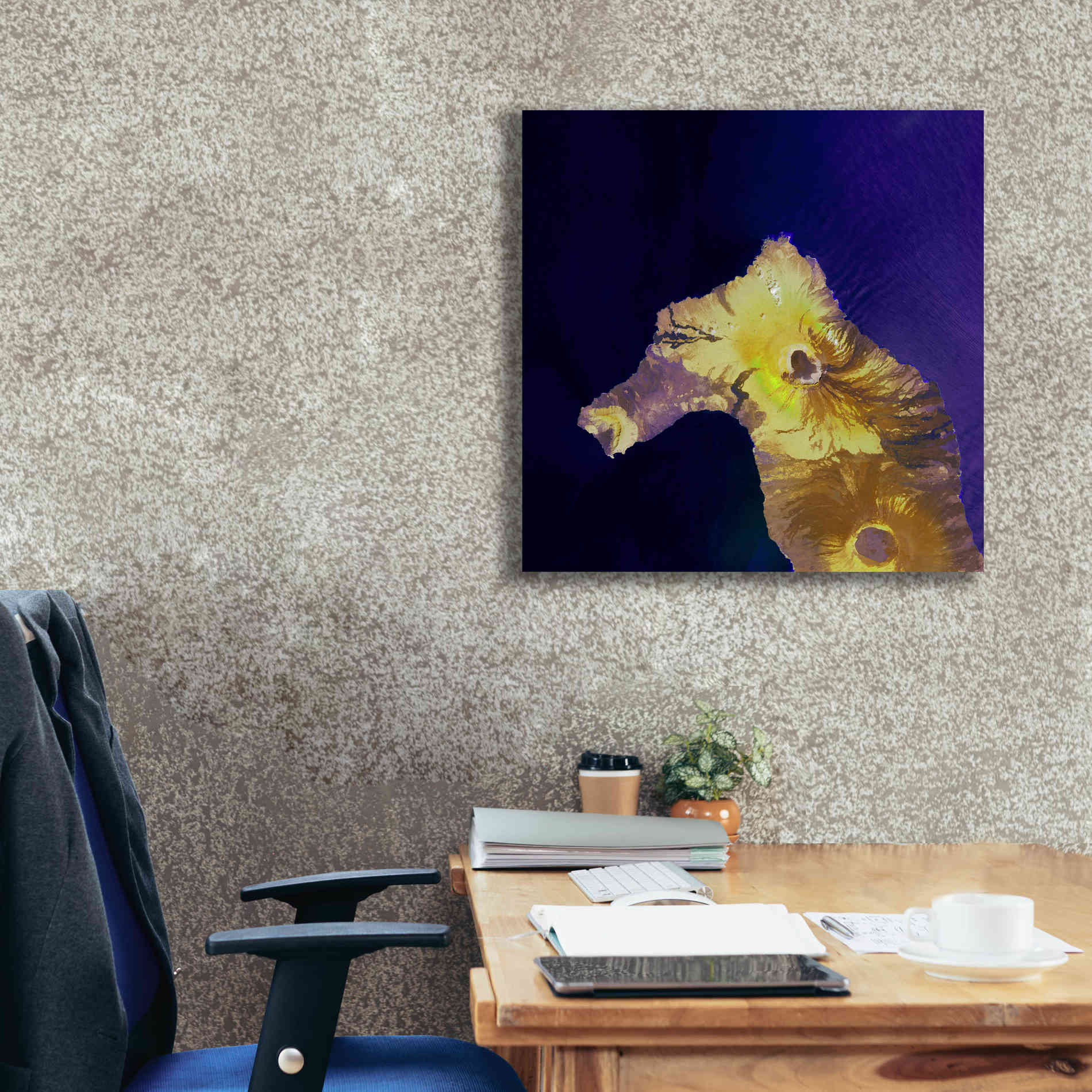 'Earth as Art: Painted Horse,' Canvas Wall Art,26 x 26