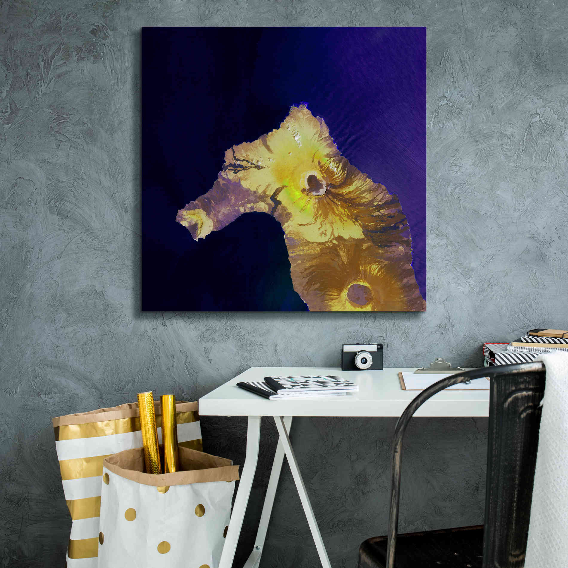'Earth as Art: Painted Horse,' Canvas Wall Art,26 x 26
