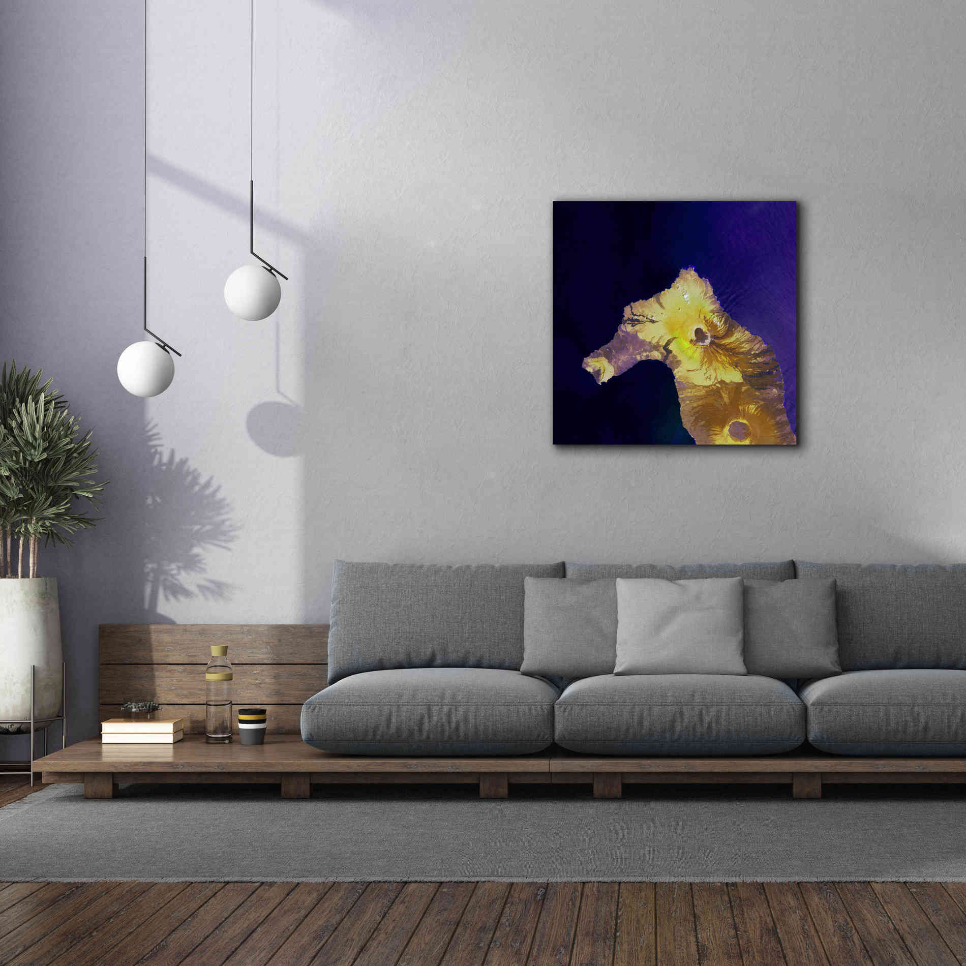 'Earth as Art: Painted Horse,' Canvas Wall Art,37 x 37