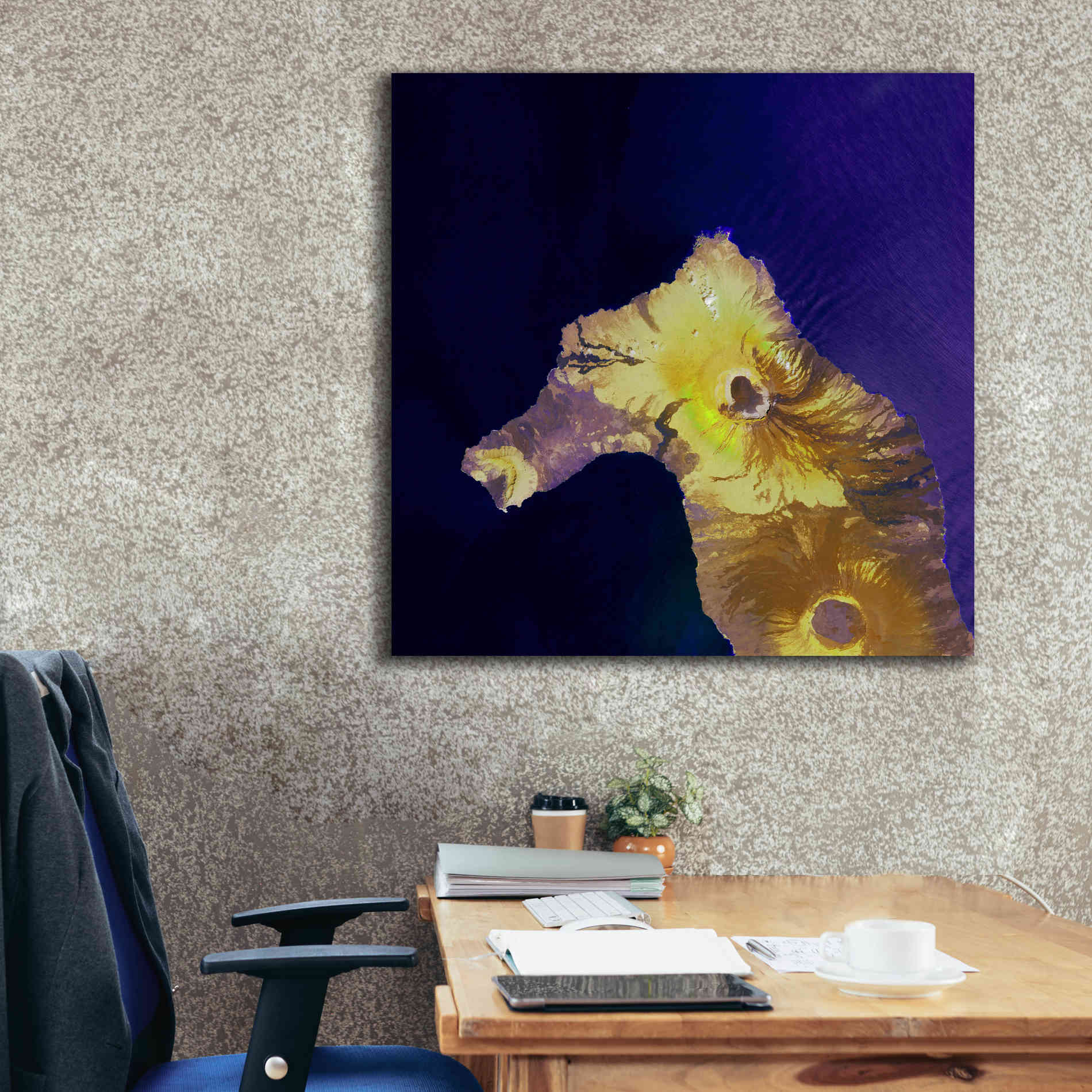 'Earth as Art: Painted Horse,' Canvas Wall Art,37 x 37