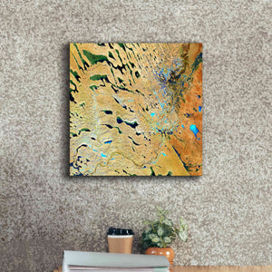 'Earth as Art: Parallel Dunes,' Canvas Wall Art,18 x 18