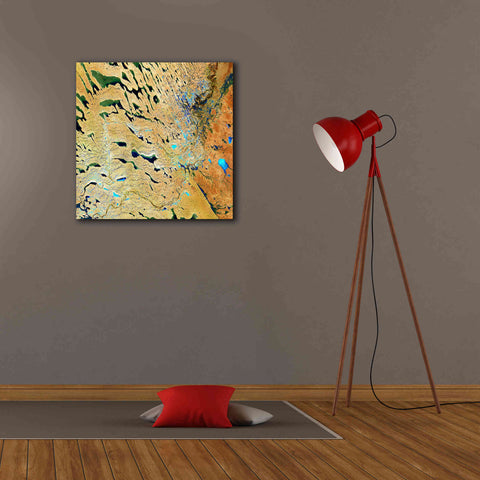 Image of 'Earth as Art: Parallel Dunes,' Canvas Wall Art,26 x 26
