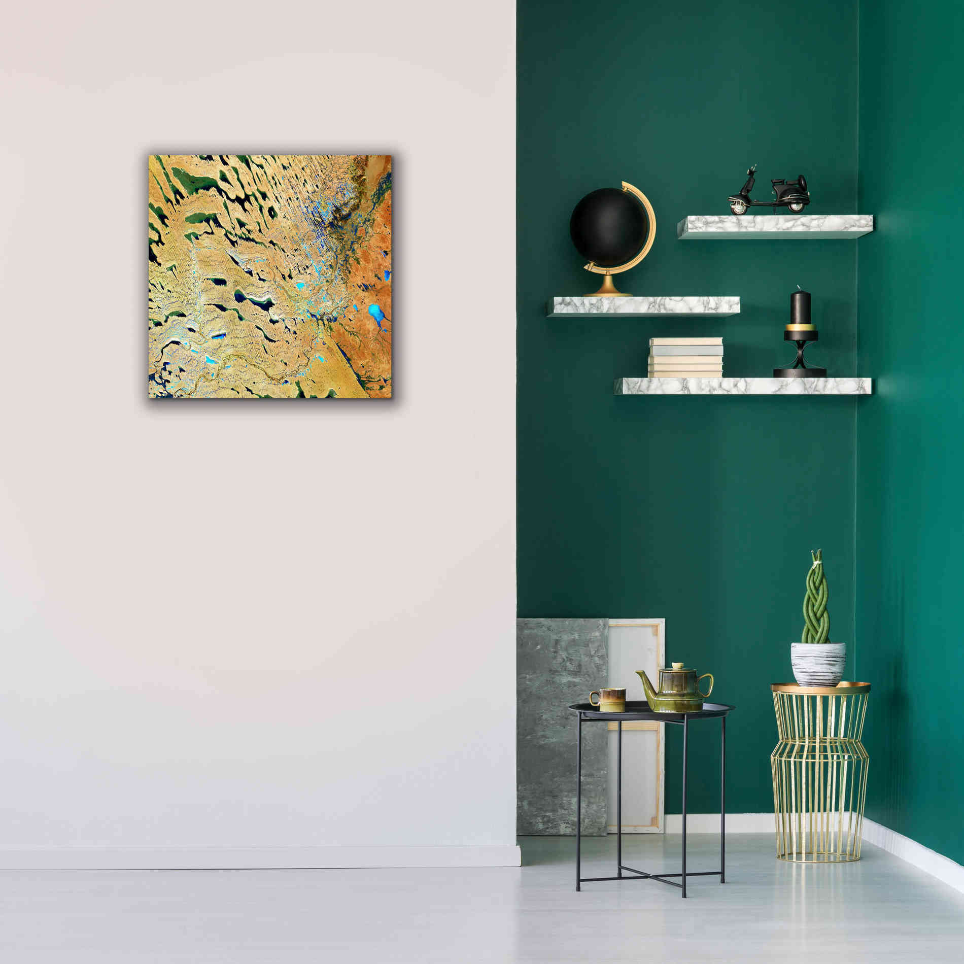 'Earth as Art: Parallel Dunes,' Canvas Wall Art,26 x 26