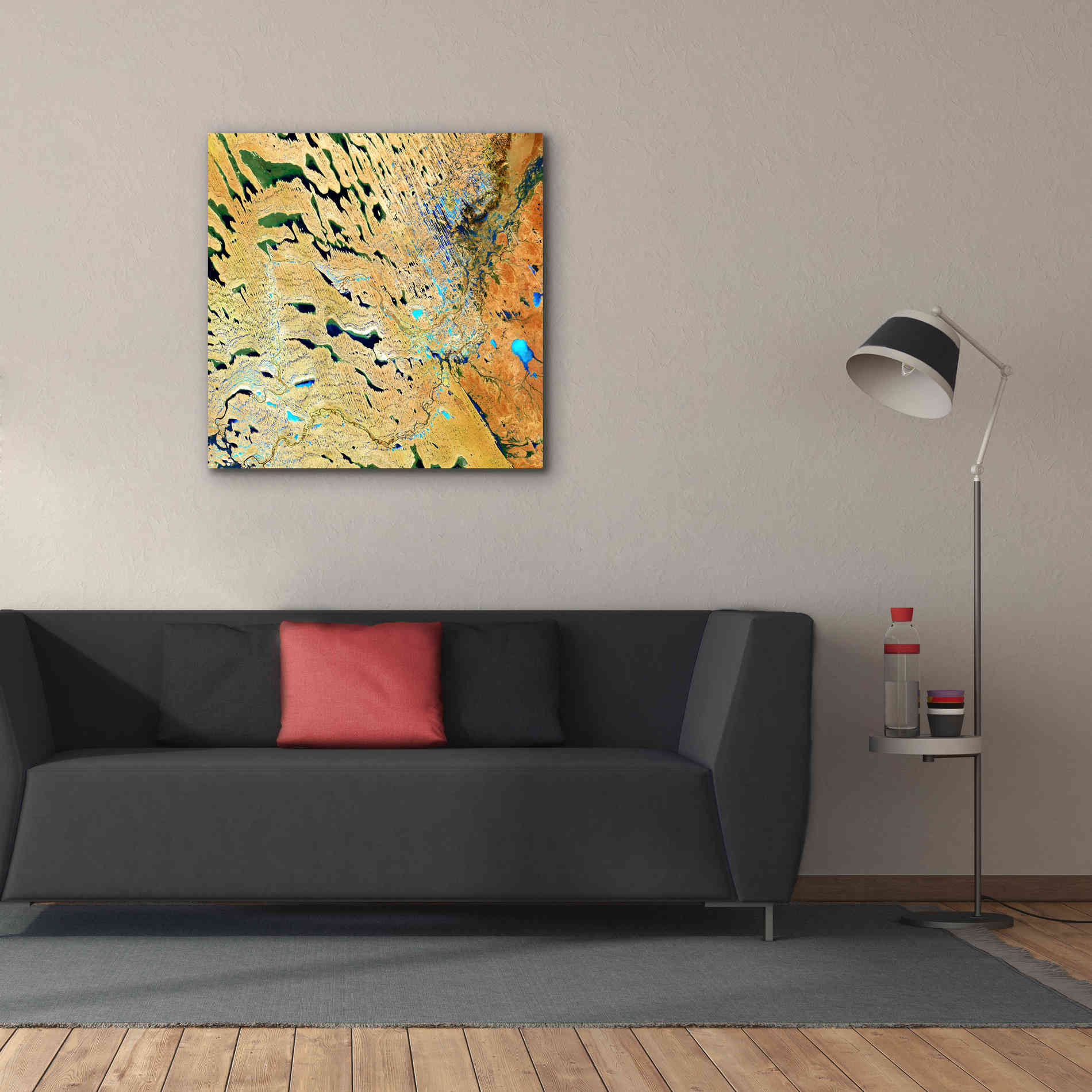 'Earth as Art: Parallel Dunes,' Canvas Wall Art,37 x 37