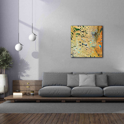 Image of 'Earth as Art: Parallel Dunes,' Canvas Wall Art,37 x 37