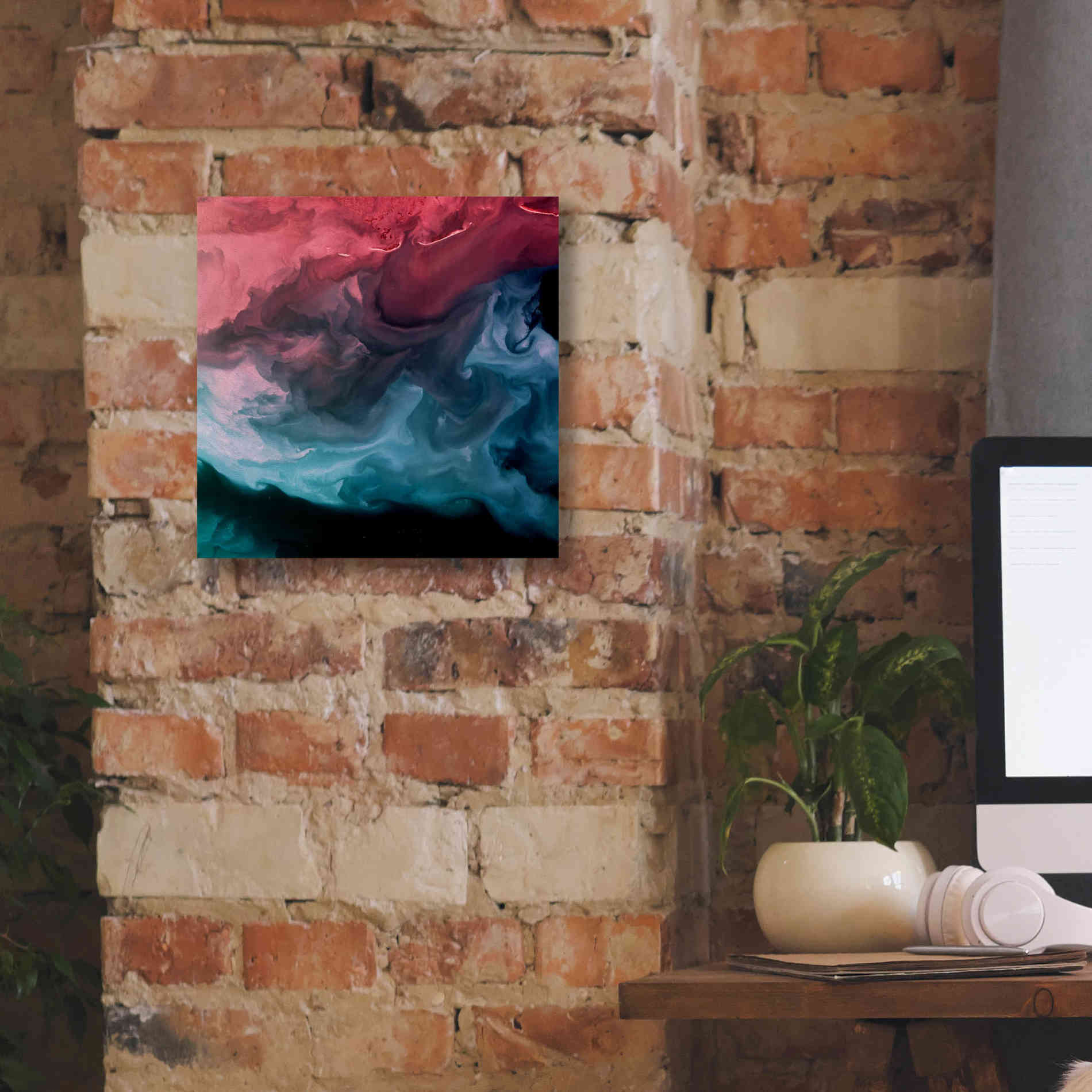 'Earth as Art: Serene Expressions,' Canvas Wall Art,12 x 12
