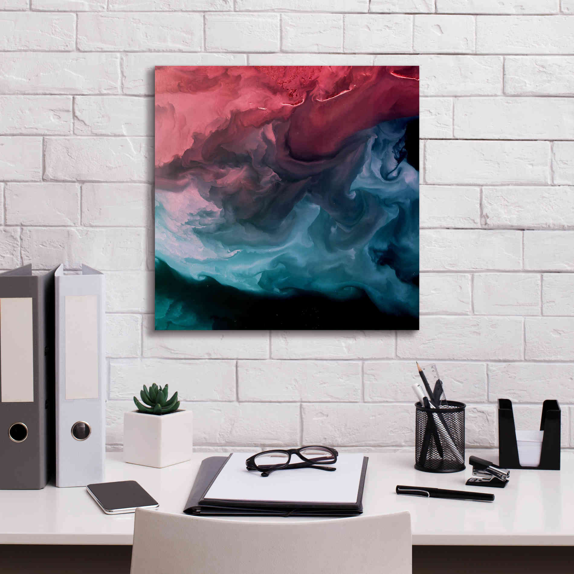 'Earth as Art: Serene Expressions,' Canvas Wall Art,18 x 18
