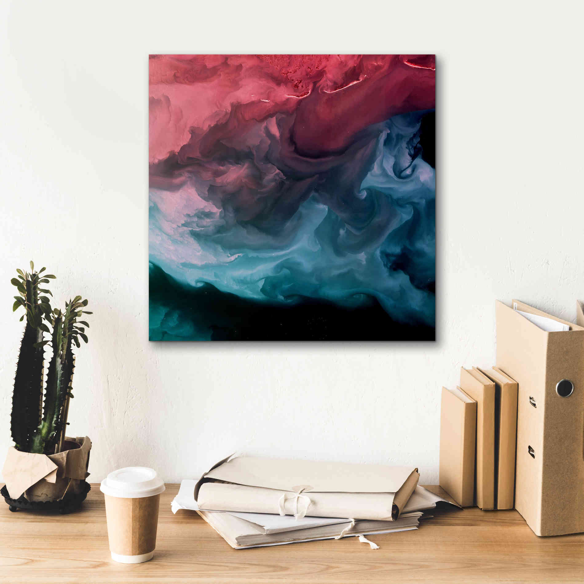 'Earth as Art: Serene Expressions,' Canvas Wall Art,18 x 18