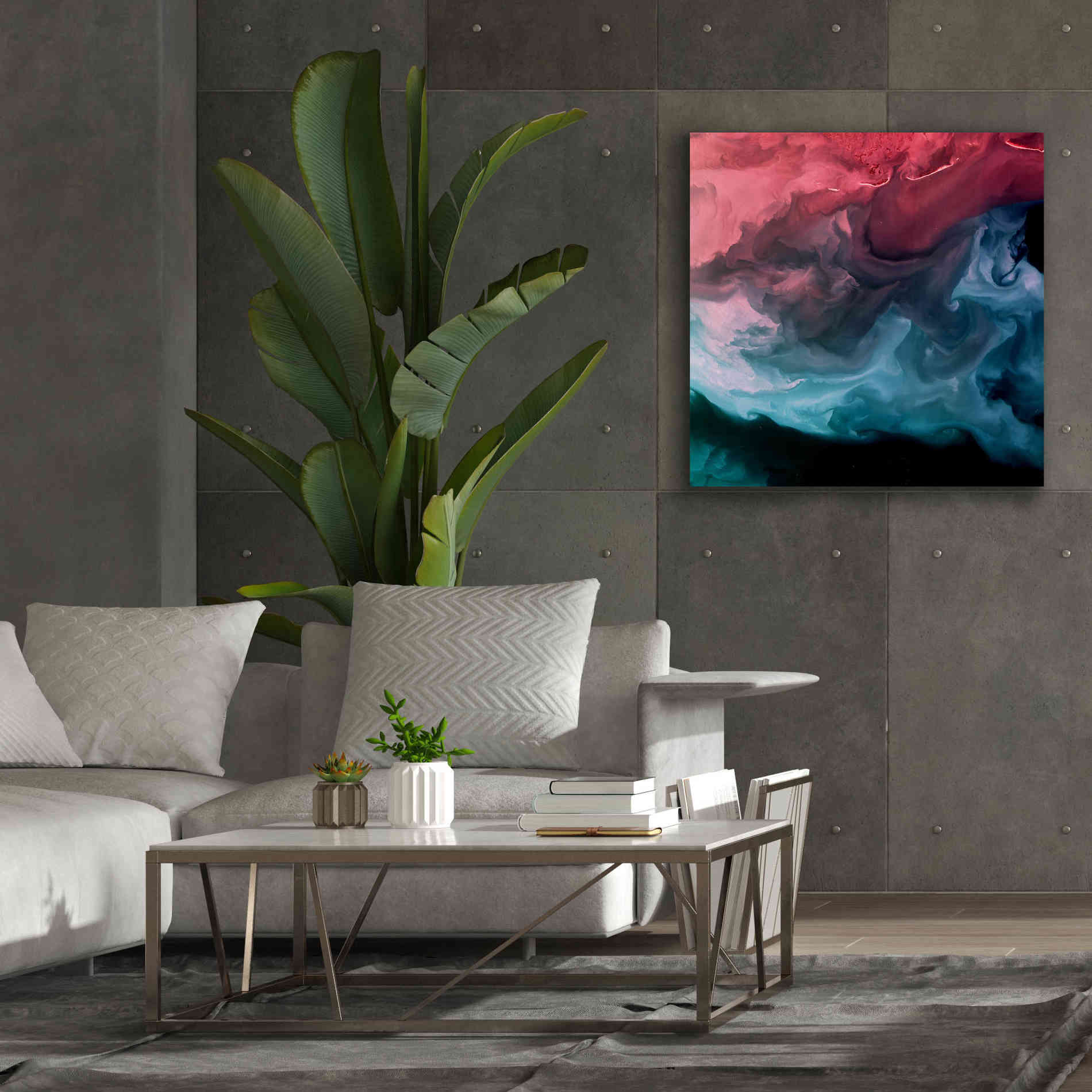 'Earth as Art: Serene Expressions,' Canvas Wall Art,37 x 37