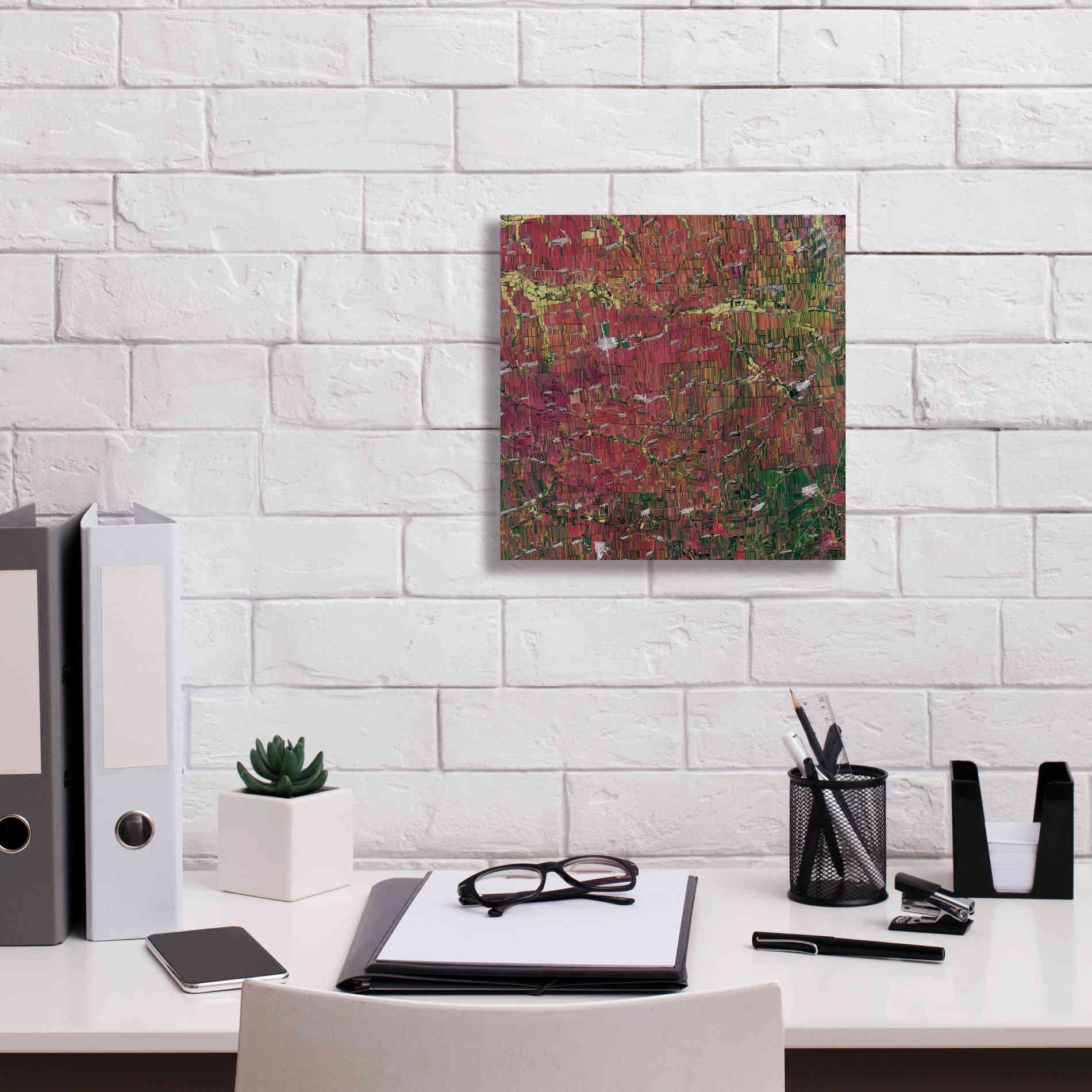 'Earth as Art: Shifting Shapes,' Canvas Wall Art,12 x 12