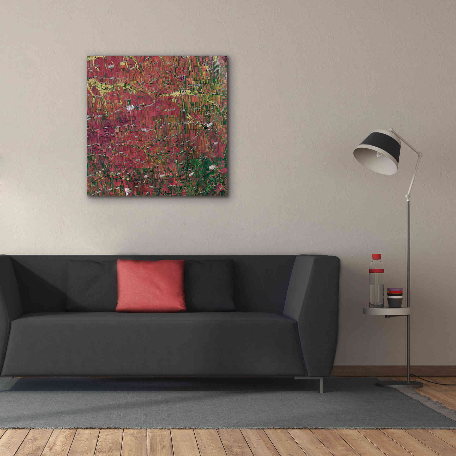 'Earth as Art: Shifting Shapes,' Canvas Wall Art,37 x 37