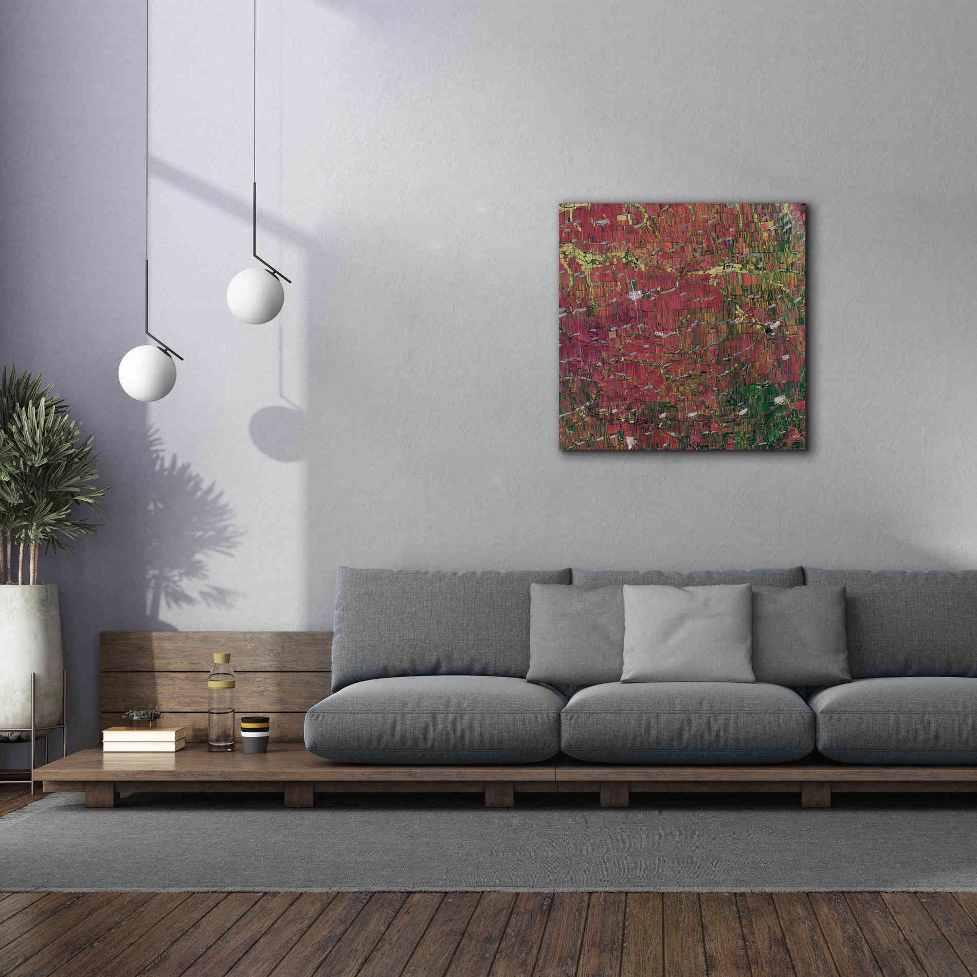 'Earth as Art: Shifting Shapes,' Canvas Wall Art,37 x 37