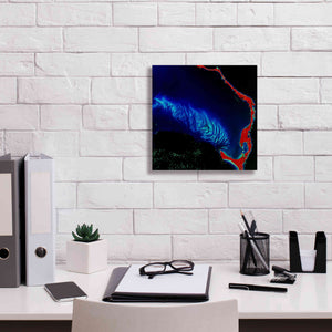 'Earth as Art: Shoal Complex,' Canvas Wall Art,12 x 12