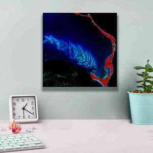 'Earth as Art: Shoal Complex,' Canvas Wall Art,12 x 12