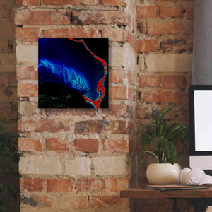 'Earth as Art: Shoal Complex,' Canvas Wall Art,12 x 12
