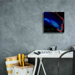 'Earth as Art: Shoal Complex,' Canvas Wall Art,12 x 12