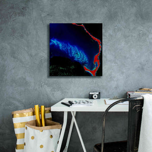 'Earth as Art: Shoal Complex,' Canvas Wall Art,18 x 18