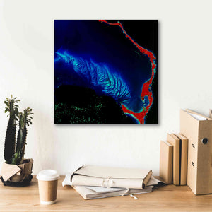 'Earth as Art: Shoal Complex,' Canvas Wall Art,18 x 18
